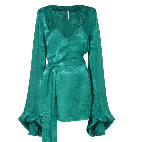 Rat & Boa Dresses & Skirts - PRICE FIRM Rat & Boa Harlequin Dress in Emerald Green